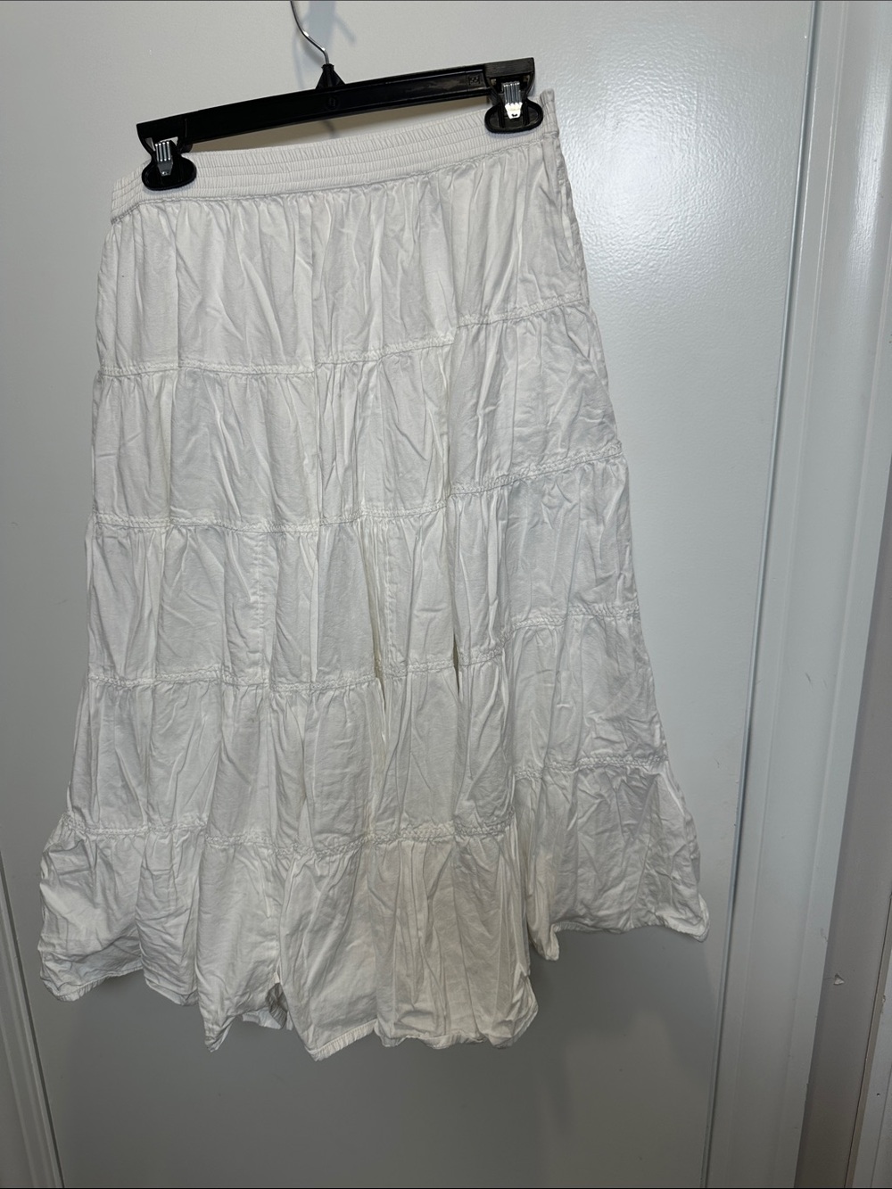 We The Free Creamy White Tiered Maxi Skirt (61)